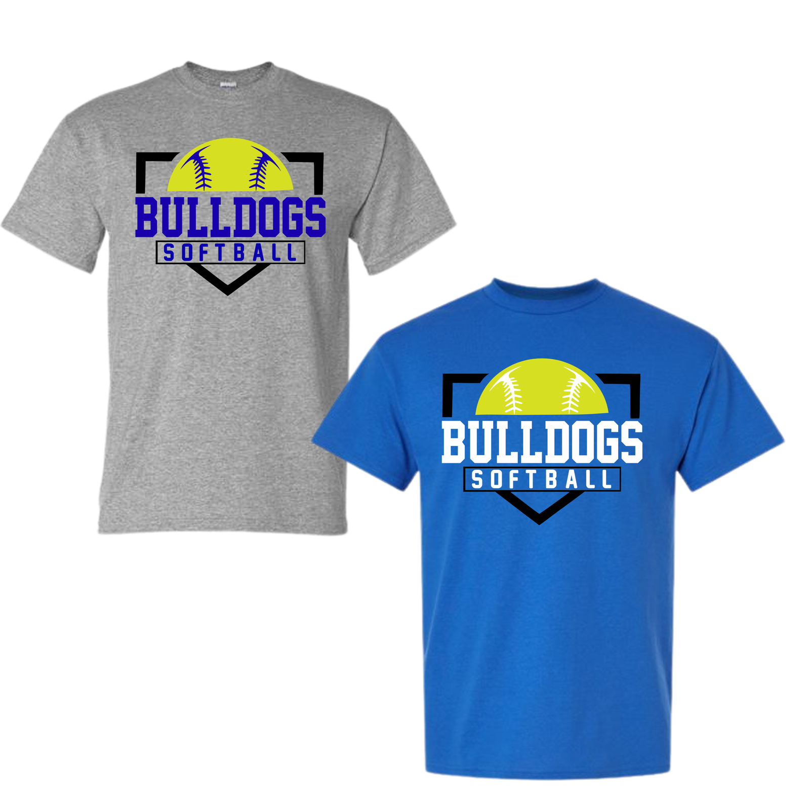 HOMEPLATE BULLDOGS SOFTBALL COTTON T SHIRT