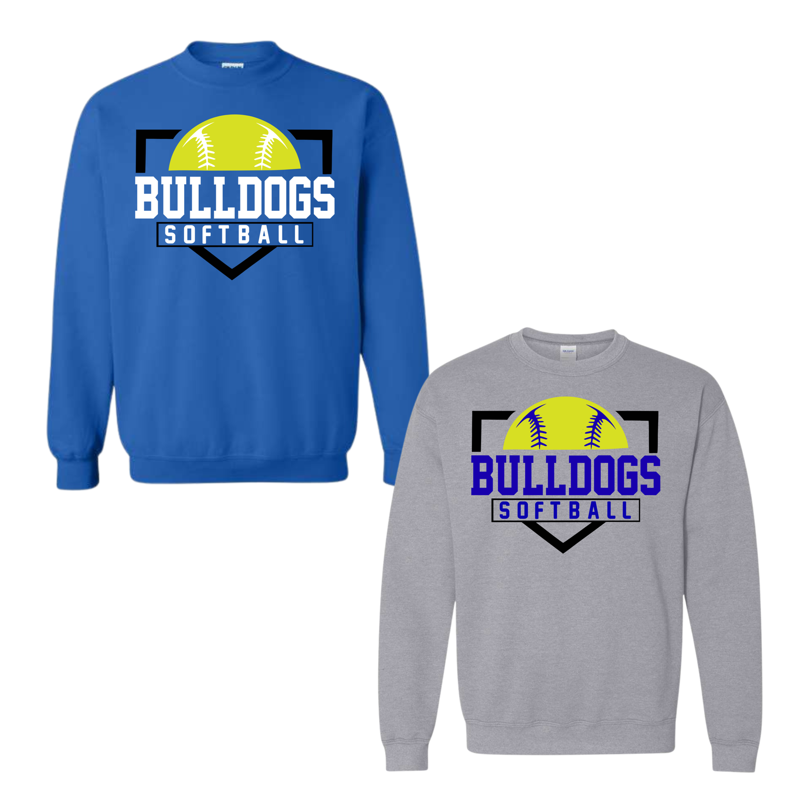 HOMEPLATE BULLDOGS SOFTBALL COTTON SWEATSHIRT