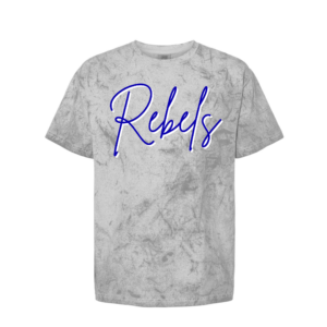 distressed rebels baseball comfort color colorblast (copy)