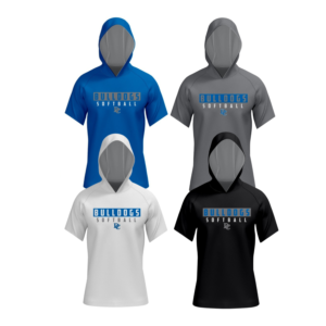 BULLDOGS SOFTBALL DRIFIT SHORT SLEEVE WITH HOOD