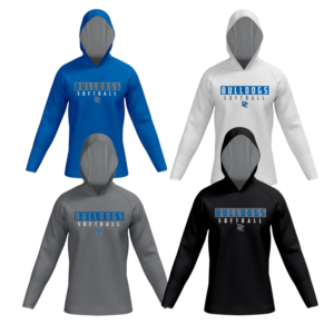 BULLDOGS SOFTBALL DRIFIT LONG SLEEVE WITH HOOD