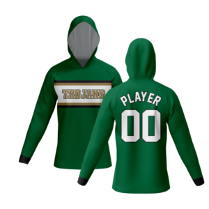 trojans green and vegas gold fleece lined hoodie