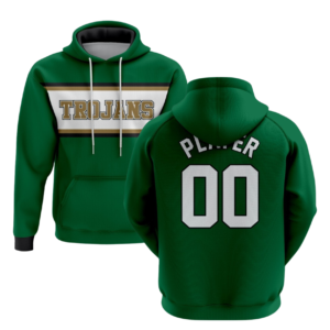 trojans green and vegas gold fleece lined hoodie