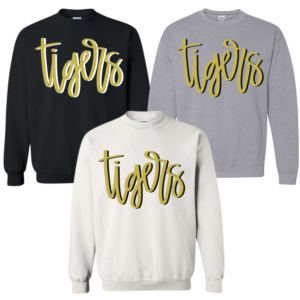 tigers script cotton sweatshirt (copy)