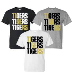 distressed tigers t shirt (copy)