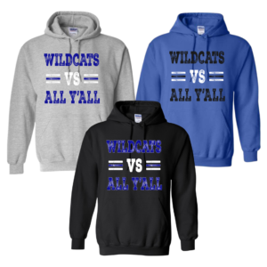 wildcats vs all y'all t shirt