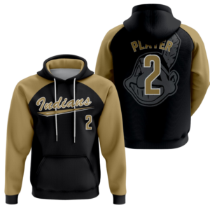 gold indians full button jersey (copy)