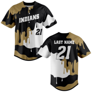 lady indians full button jersey (copy)