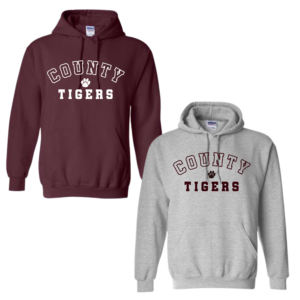 county tigers crew neck sweatshirt (copy)