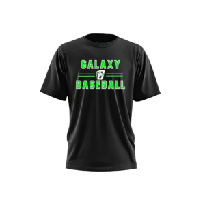 black galaxy baseball crew neck jersey