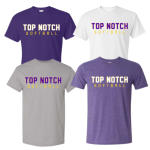 block top notch softball t shirt