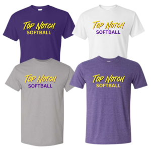 purple top notch softball t shirt (copy)