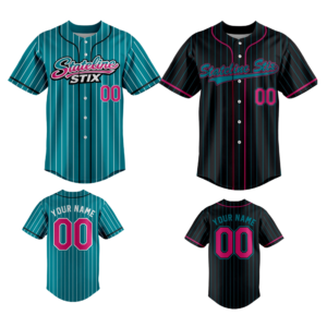 stateline stix script baseball t shirt (copy)