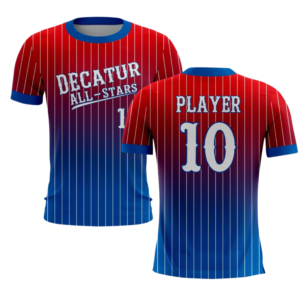 decatur all stars ombre pinstripe jersey