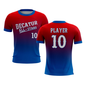 decatur all stars ombre pinstripe jersey