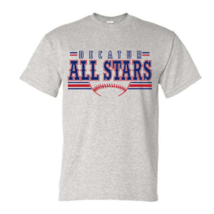 decatur all stars ash grey t shirt